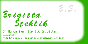 brigitta stehlik business card
